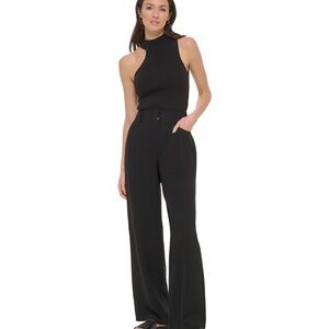 DKNY Women’s Top-Stitched Crinkle Trousers